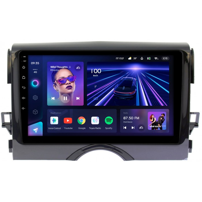 Штатная магнитола Toyota Mark X 2009-2019 Teyes CC3 360 9 дюймов 6/128 RM-9-168 на Android 10 (4G-SIM, DSP, QLed)