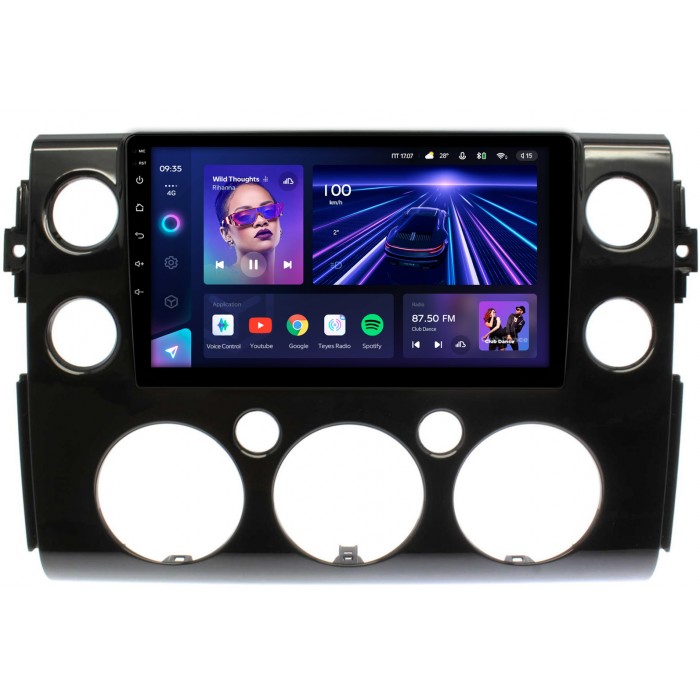 Штатная магнитола Toyota FJ Cruiser (2006-2022) Teyes CC3 360 9 дюймов 6/128 RM-9-188 на Android 10 (4G-SIM, DSP, QLed)