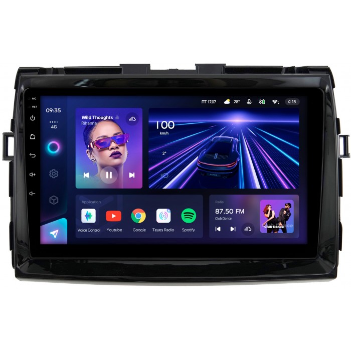 Штатная магнитола Toyota Estima 3, Previa 3 (2006-2019) Teyes CC3 360 9 дюймов 6/128 RM-9-199 на Android 10 (4G-SIM, DSP, QLed) (глянец)