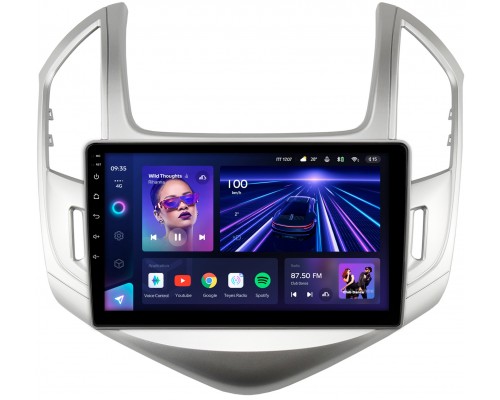 Chevrolet Cruze (2012-2016) (серебро) Teyes CC3 360 9 дюймов 6/128 RM-9-242 на Android 10 (4G-SIM, DSP, QLed)