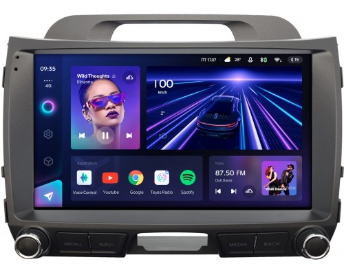 Kia Sportage III 2010-2016 Teyes CC3 360 9 дюймов 6/128 RM-9-2772 на Android 10 (4G-SIM, DSP, QLed)