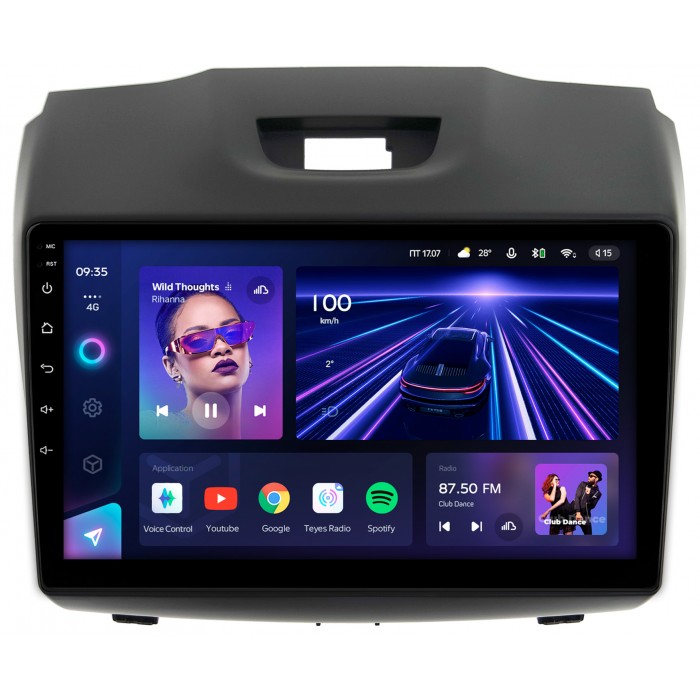 Штатная магнитола Isuzu D-Max 2 (2012-2020) (тип 2) Teyes CC3 360 9 дюймов 6/128 RM-9-293 на Android 10 (4G-SIM, DSP, QLed)