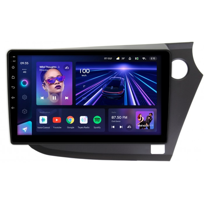 Штатная магнитола Honda Insight II (2009-2014) (правый руль) Teyes CC3 360 9 дюймов 6/128 RM-9-304 на Android 10 (4G-SIM, DSP, QLed)