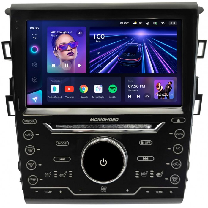 Штатная магнитола Ford Mondeo V 2014-2022, Fusion II (North America) 2012-2016 (Тип 2) авто с камерой Teyes CC3 360 9 дюймов 6/128 RM-9-4088 на Android 10 (4G-SIM, DSP, QLed)