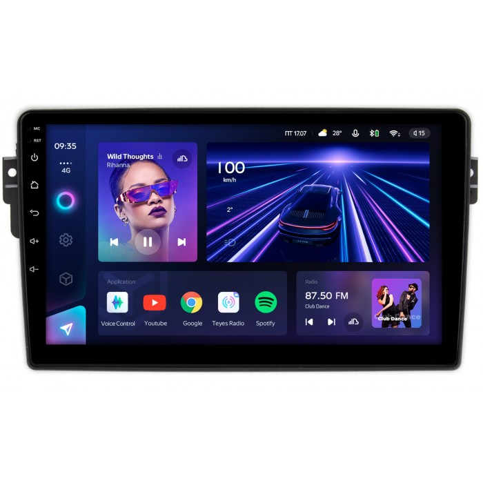 Штатная магнитола Toyota Caldina 3 (2002-2007) Teyes CC3 360 9 дюймов 6/128 RM-9-685 на Android 10 (4G-SIM, DSP, QLed)