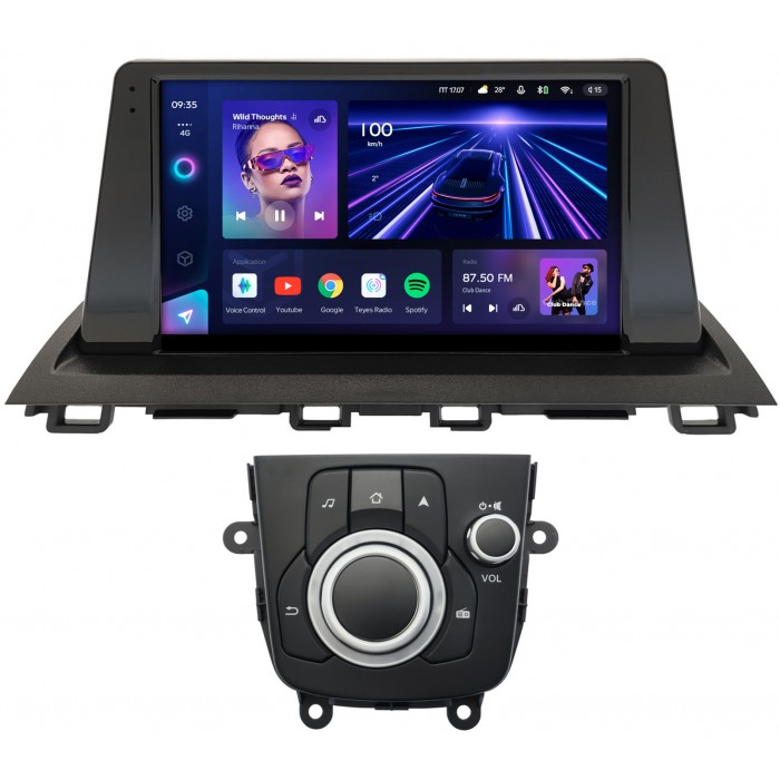 Штатная магнитола Mazda 3 (BM), Axela 3 (2013-2019) Teyes CC3 360 9 дюймов 6/128 RM-9-781 на Android 10 (4G-SIM, DSP, QLed)