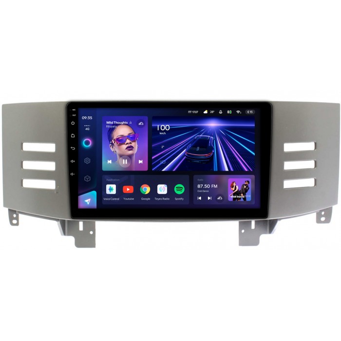 Штатная магнитола Toyota Mark X 2004-2009 (серая) Teyes CC3 360 9 дюймов 6/128 RM-9-959 на Android 10 (4G-SIM, DSP, QLed)