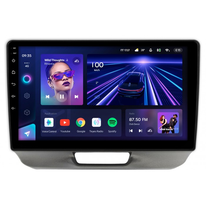 Штатная магнитола Honda N-BOX (2011-2017) Teyes CC3 360 9 дюймов 6/128 RM-9-HO204N на Android 10 (4G-SIM, DSP, QLed)