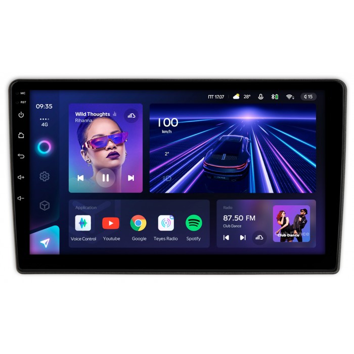 Штатная магнитола Hyundai Accent 2 (1999-2003) Teyes CC3 360 9 дюймов 6/128 RM-9-HY210N на Android 10 (4G-SIM, DSP, QLed)