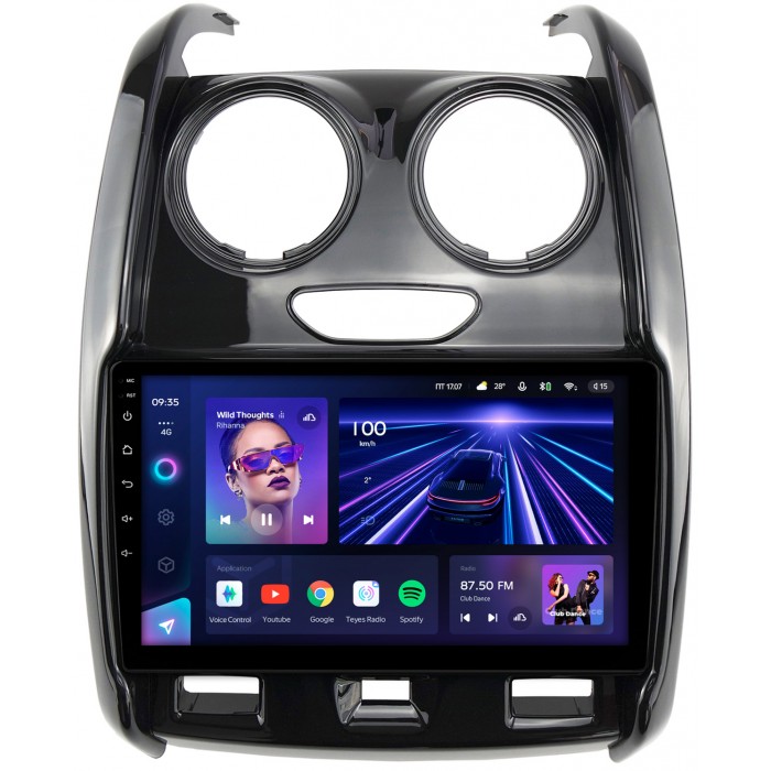 Штатная магнитола Renault Duster (2015-2021) Teyes CC3 360 9 дюймов 6/128 RM-9-RE046N на Android 10 (4G-SIM, DSP, QLed)