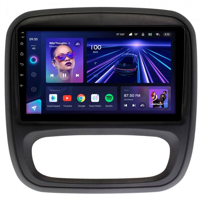 Штатная магнитола Renault Trafic III (2014-2021) Teyes CC3 360 9 дюймов 6/128 RM-9-RE053N на Android 10 (4G-SIM, DSP, QLed)
