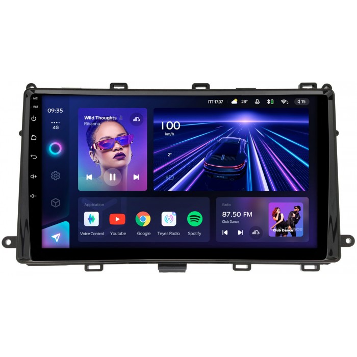 Штатная магнитола Toyota Corolla 11 (2015-2022) Teyes CC3 360 9 дюймов 6/128 RM-9-TO540N на Android 10 (4G-SIM, DSP, QLed)