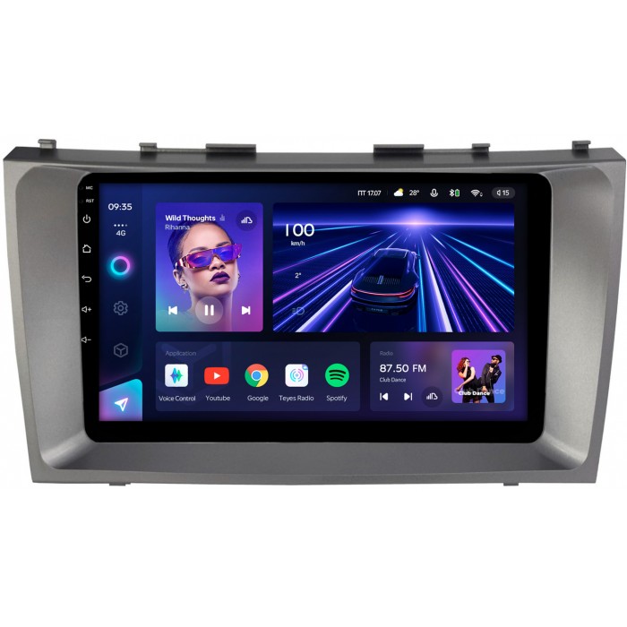 Штатная магнитола Toyota Camry XV40 (2006-2011) Teyes CC3 360 9 дюймов 6/128 RM-9037 на Android 10 (4G-SIM, DSP, QLed)