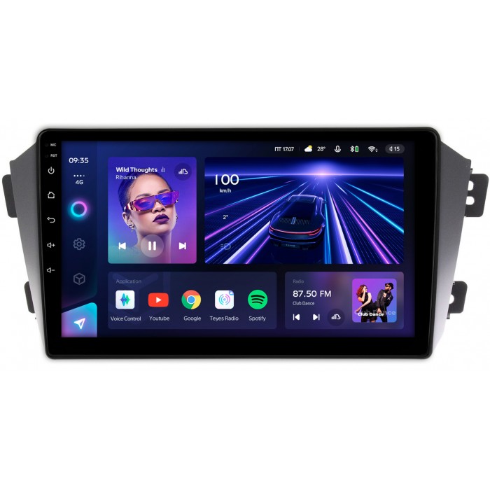 Штатная магнитола Geely Emgrand X7 (2011-2019) Teyes CC3 360 9 дюймов 6/128 RM-9055 на Android 10 (4G-SIM, DSP, QLed)