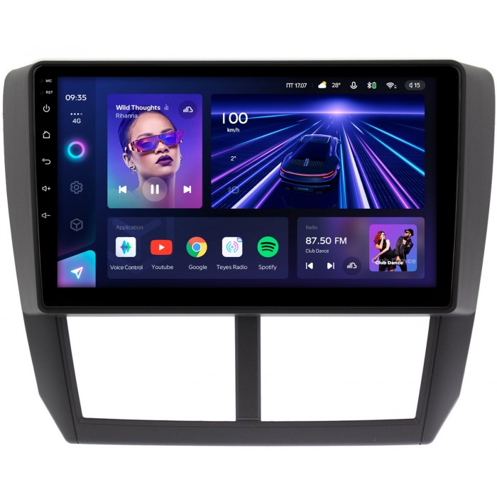 Штатная магнитола Subaru Forester 3, Impreza 3 (2007-2013) Teyes CC3 360 9 дюймов 6/128 RM-9080 на Android 10 (4G-SIM, DSP, QLed)