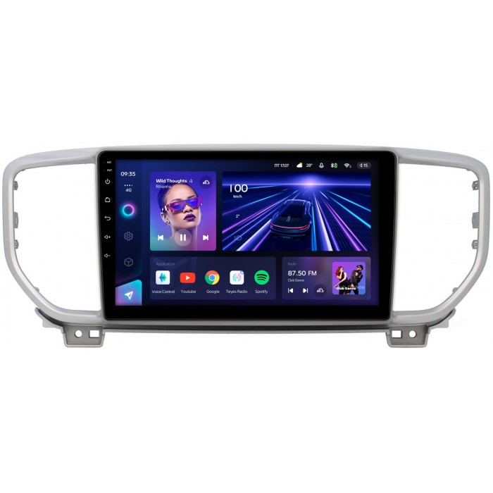 Штатная магнитола Kia Sportage IV 2018-2022 Teyes CC3 360 9 дюймов 6/128 RM-9085 на Android 10 (4G-SIM, DSP, QLed) (для авто без камеры)