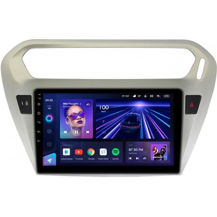 Штатная магнитола Citroen C-Elysee (2012-2022) Teyes CC3 360 9 дюймов 6/128 RM-9118 на Android 10 (4G-SIM, DSP, QLed)