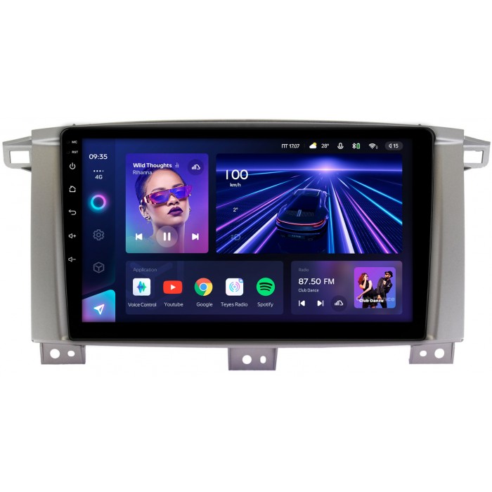 Штатная магнитола Toyota Land Cruiser 105 2002-2008 Teyes CC3 360 9 дюймов 6/128 RM-9121 на Android 10 (4G-SIM, DSP, QLed) (для авто с МКПП)