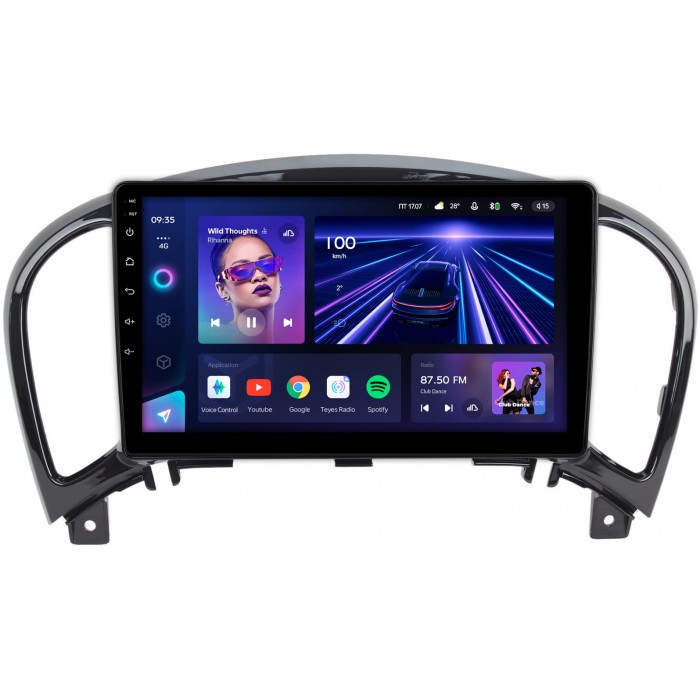 Штатная магнитола Nissan Juke I 2010-2019 Teyes CC3 360 9 дюймов 6/128 RM-9154 на Android 10 (4G-SIM, DSP, QLed)