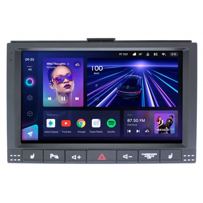 Штатная магнитола Volkswagen Touareg 2002-2010 Teyes CC3 360 9 дюймов 6/128 RM-9208 на Android 10 (4G-SIM, DSP, QLed)