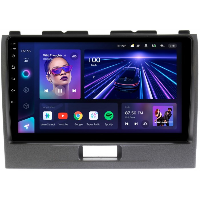 Штатная магнитола Suzuki Wagon R IV (2008-2012) Teyes CC3 360 9 дюймов 6/128 RM-9280 на Android 10 (4G-SIM, DSP, QLed)