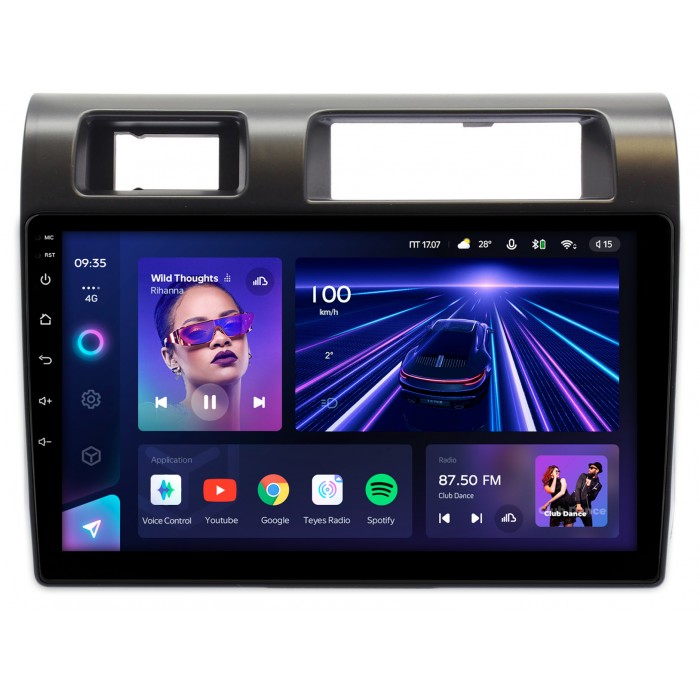 Штатная магнитола Toyota Land Cruiser 70 2007-2021 Teyes CC3 360 9 дюймов 6/128 RM-9286 на Android 10 (4G-SIM, DSP, QLed)