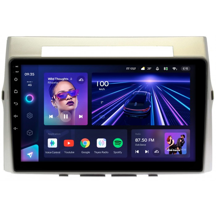 Штатная магнитола Toyota Corolla Verso (2004-2009) Teyes CC3 360 9 дюймов 6/128 RM-9325 на Android 10 (4G-SIM, DSP, QLed)
