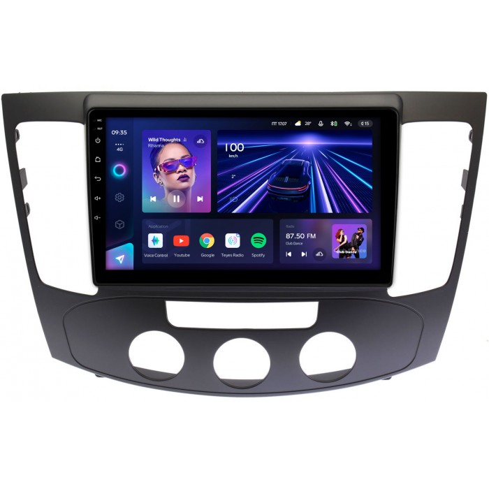 Штатная магнитола Hyundai Sonata V (NF) 2008-2010 (авто с кондиционером) Teyes CC3 360 9 дюймов 6/128 RM-9335 на Android 10 (4G-SIM, DSP, QLed)