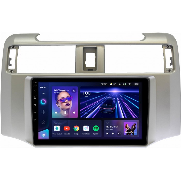 Штатная магнитола Toyota 4Runner 5 (2009-2022) Teyes CC3 360 9 дюймов 6/128 RM-9380 на Android 10 (4G-SIM, DSP, QLed)