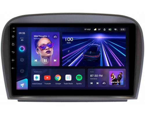 Mercedes SL-klasse V (R230) 2001-2011 Teyes CC3 360 9 дюймов 6/128 RM-9403 на Android 10 (4G-SIM, DSP, QLed)
