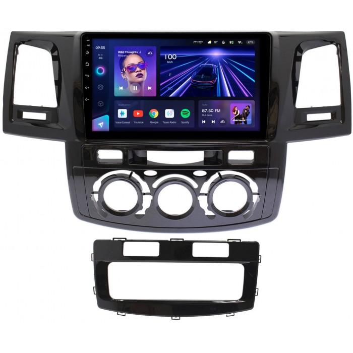 Штатная магнитола Toyota Hilux VII, Fortuner I 2005-2015 Teyes CC3 360 9 дюймов 6/128 RM-9414 на Android 10 (4G-SIM, DSP, QLed)