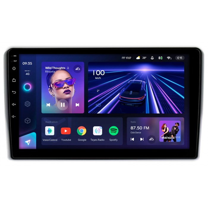Штатная магнитола Toyota Aqua (2011-2021) Teyes CC3 360 9 дюймов 6/128 RM-9431 на Android 10 (4G-SIM, DSP, QLed)