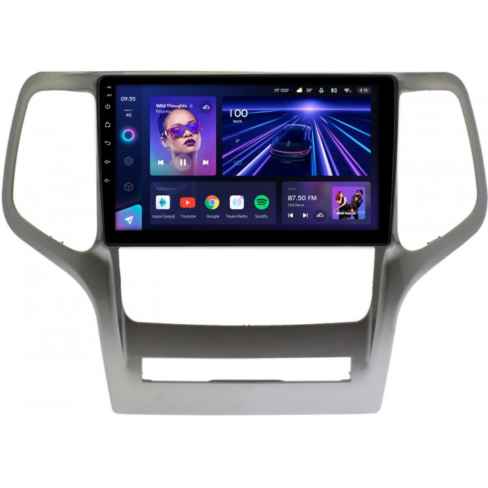 Штатная магнитола Jeep Grand Cherokee 4 (WK2) (2010-2013) Teyes CC3 360 9 дюймов 6/128 RM-9481 на Android 10 (4G-SIM, DSP, QLed)