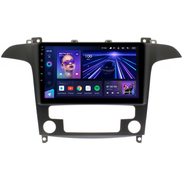 Штатная магнитола Ford S-MAX 2006-2015 (с климат-контролем) Teyes CC3 360 9 дюймов 6/128 RM-9486 на Android 10 (4G-SIM, DSP, QLed)