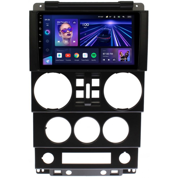 Штатная магнитола Jeep Wrangler 3 (JK) (2007-2010) (4 двери) Teyes CC3 9 дюймов 3/32 RM-9-023 на Android 10 (4G-SIM, DSP, QLed)