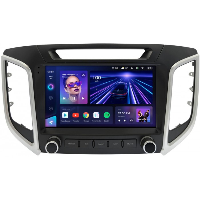 Штатная магнитола Hyundai Creta (2016-2021) Teyes CC3 9 дюймов 3/32 RM-9-2419 на Android 10 (4G-SIM, DSP, QLed)