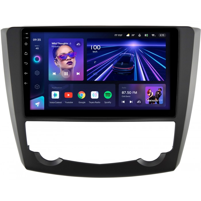 Штатная магнитола Renault Kadjar (2015-2018) Teyes CC3 2K 9.5 дюймов 3/32 RM-9-5572 на Android 10 (4G-SIM, DSP, QLed)