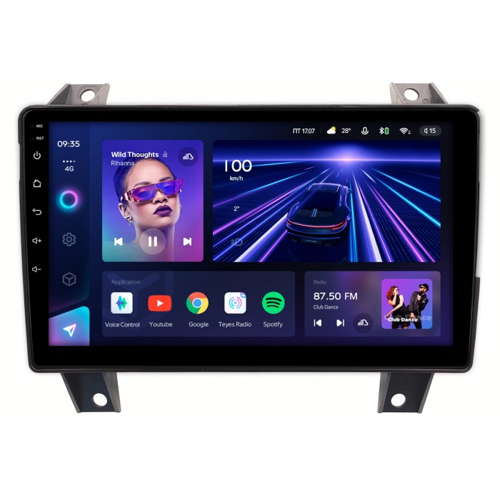 Штатная магнитола Great Wall Pao (2019-2022), Poer (2021-2022) Teyes CC3 2K 9.5 дюймов 3/32 RM-9-6973 на Android 10 (4G-SIM, DSP, QLed)