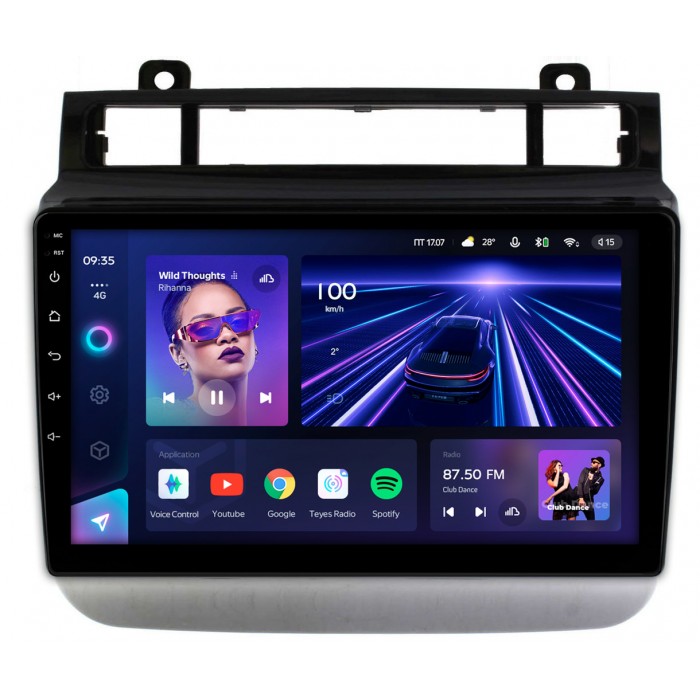 Штатная магнитола Volkswagen Touareg 2010-2018 Teyes CC3 2K 9.5 дюймов 3/32 RM-9476 на Android 10 (4G-SIM, DSP, QLed)