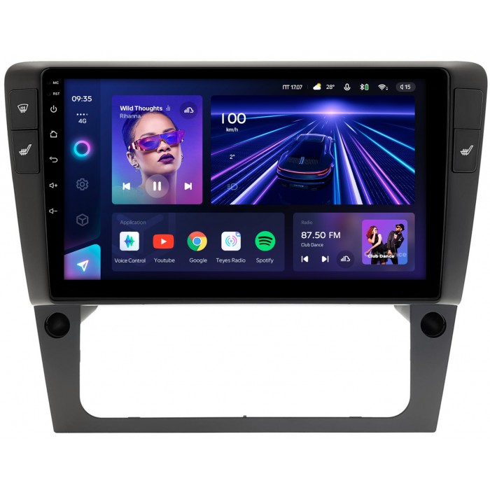 Штатная магнитола Volkswagen Passat B6 (2005-2011) Teyes CC3 9 дюймов 4/64 RM-9-2416 на Android 10 (4G-SIM, DSP, QLed)