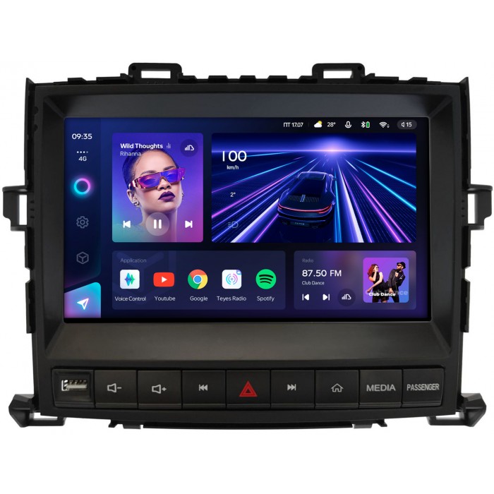 Штатная магнитола Toyota Alphard 2, Vellfire (2008-2015) Teyes CC3 2K 9.5 дюймов 4/64 RM-9-4091 на Android 10 (4G-SIM, DSP, QLed)