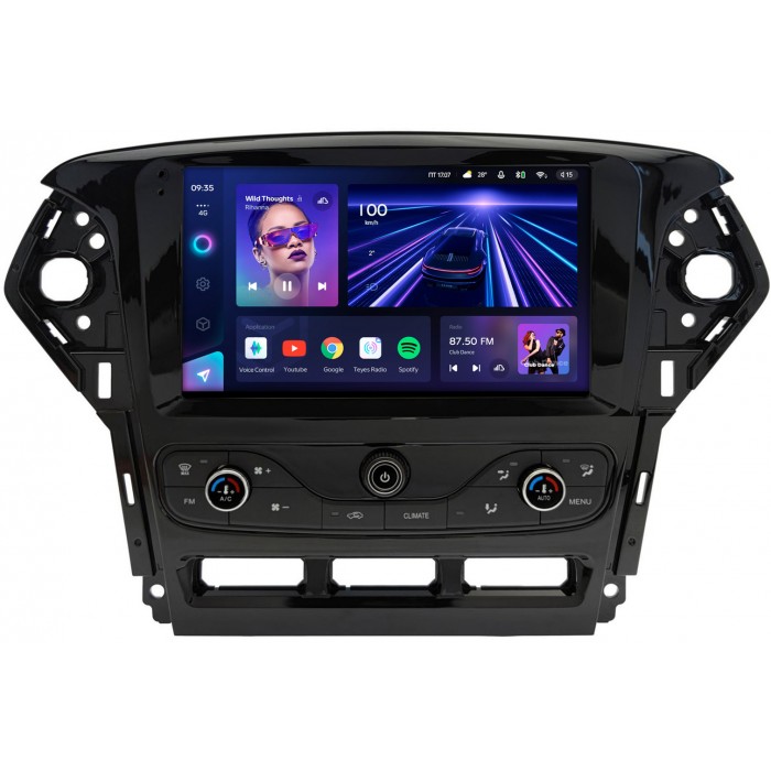 Штатная магнитола Ford Mondeo IV 2010-2015 (с климат-контролем) Teyes CC3 9 дюймов 4/64 RM-9-5428 на Android 10 (4G-SIM, DSP, QLed)