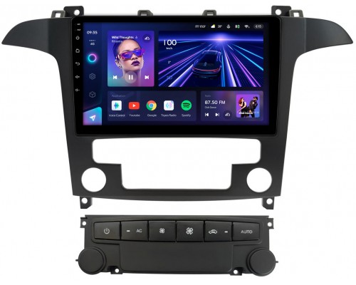 Ford S-MAX 2006-2015 (для авто с NAVI) Teyes CC3 2K 9.5 дюймов 6/128 RM-9-5493 на Android 10 (4G-SIM, DSP, QLed)
