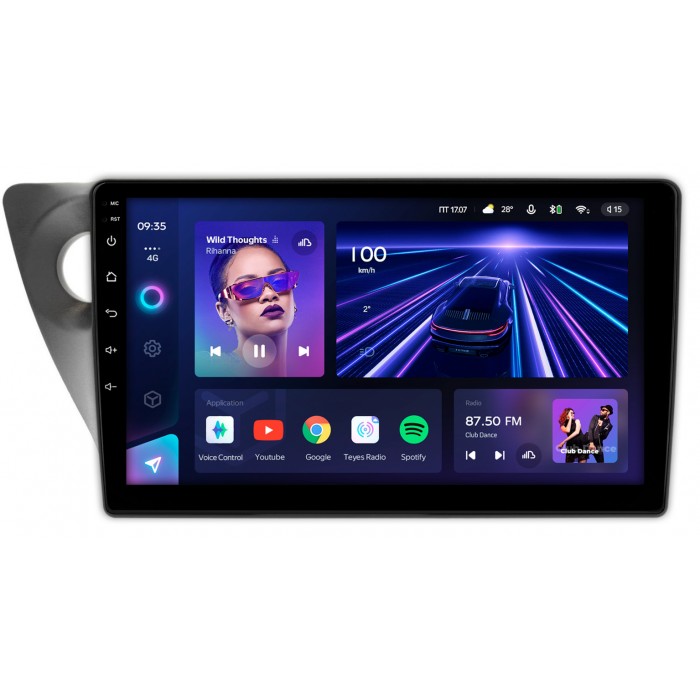 Штатная магнитола Honda Integra IV (2001-2006) Teyes CC3 2K 9.5 дюймов 6/128 RM-9-HO203N на Android 10 (4G-SIM, DSP, QLed)