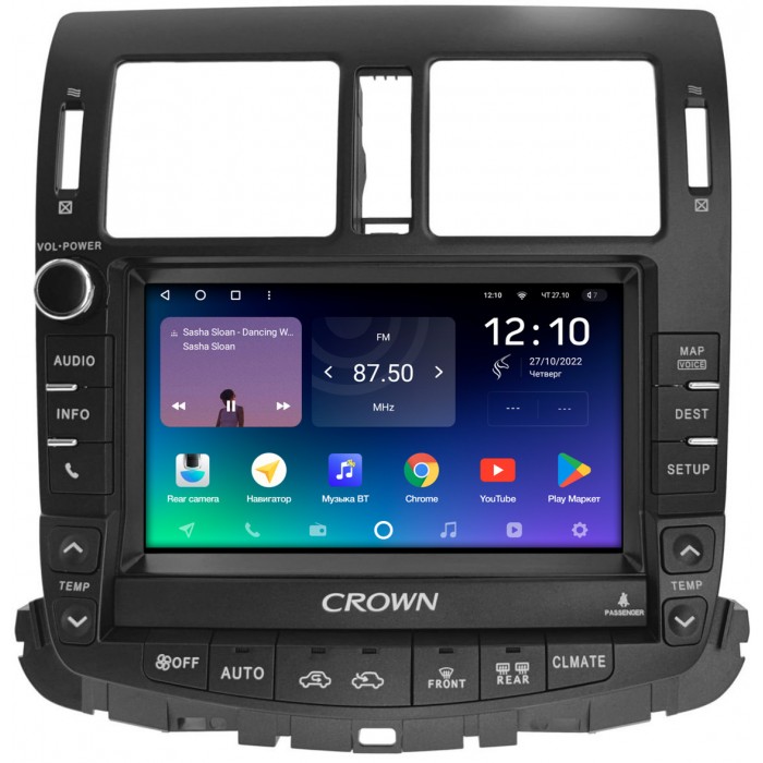 Штатная магнитола Toyota Crown (S200) (2008-2012) (Для авто c монитором и 6 CD) Teyes SPRO PLUS 9 дюймов 3/32 RM-9-5377 на Android 10 (4G-SIM, DSP, IPS)