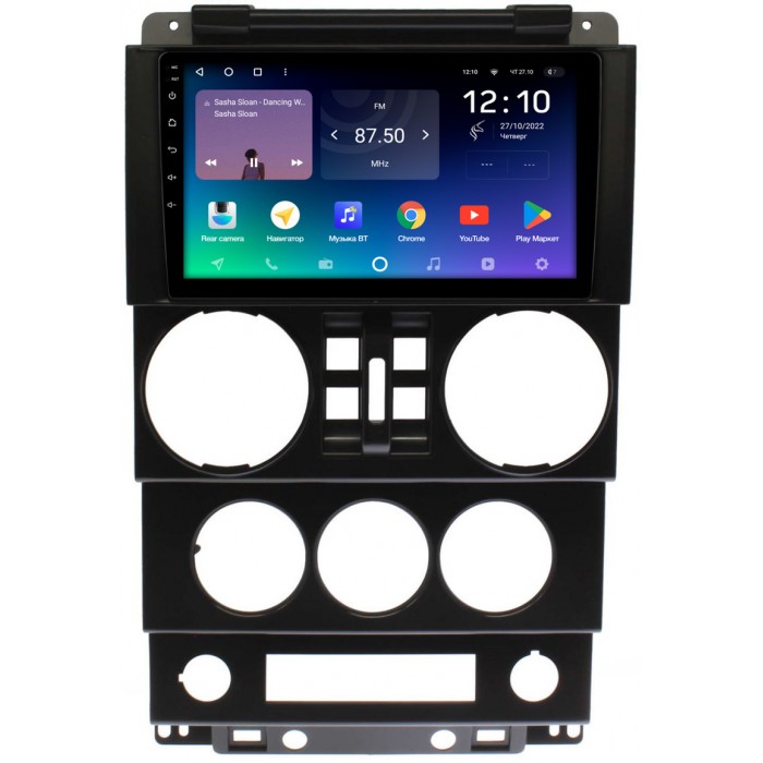 Штатная магнитола Jeep Wrangler 3 (JK) (2007-2010) (4 двери) Teyes SPRO PLUS 9 дюймов 6/128 RM-9-023 на Android 10 (4G-SIM, DSP, IPS)