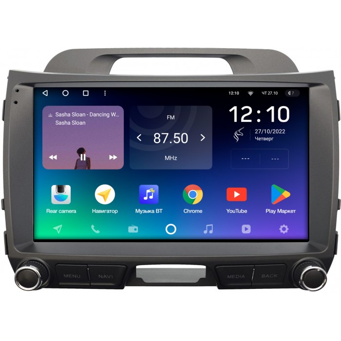 Штатная магнитола Kia Sportage III 2010-2016 Teyes SPRO PLUS 9 дюймов 6/128 RM-9-2772 на Android 10 (4G-SIM, DSP, IPS)
