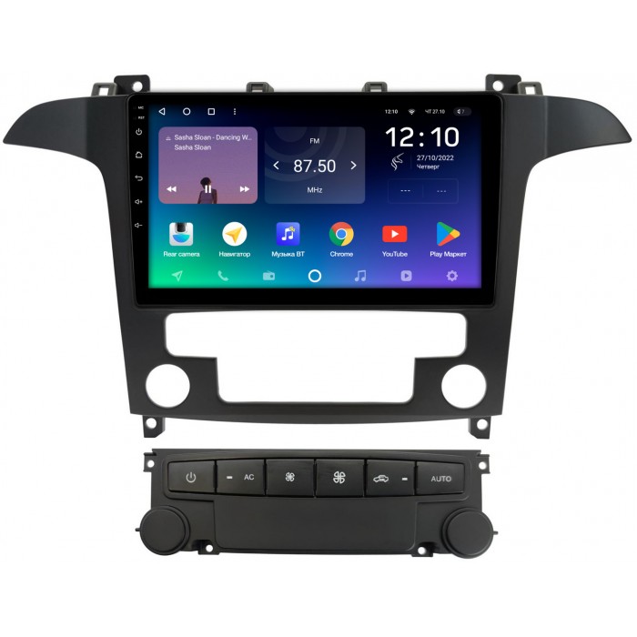 Штатная магнитола Ford S-MAX 2006-2015 (для авто с NAVI) Teyes SPRO PLUS 9 дюймов 6/128 RM-9-5493 на Android 10 (4G-SIM, DSP, IPS)