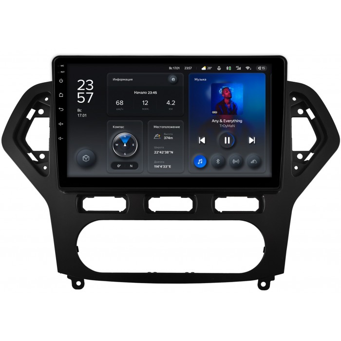 Штатная магнитола Ford Mondeo IV 2007-2010 Teyes X1 10 дюймов 2/32 RM-10-1382 на Android 10 (4G-SIM, DSP)