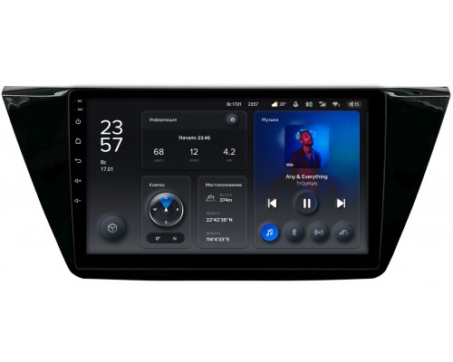 Volkswagen Touran 3 (2015-2022) (глянец) Teyes X1 10 дюймов 2/32 RM-10-661 на Android 10 (4G-SIM, DSP)